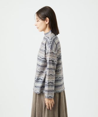 洗える・日本製］編地柄プリントカットソー | GIANNI LO GIUDICE