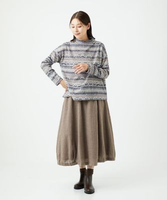 洗える・日本製］編地柄プリントカットソー | GIANNI LO GIUDICE