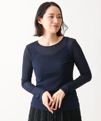 洗える・日本製］シアーストレッチフライスカットソー | GIANNI LO