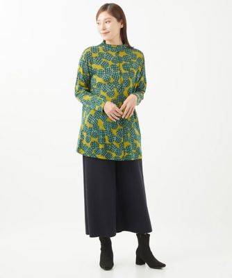 ［洗える・日本製］ウールガーゼ天竺チョコパイカットソー