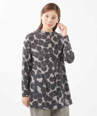 GIANNI LO GIUDICE (Women)/ジャンニロジュディチェ [洗える・日本製]ウールガーゼ天竺チョコパイカットソー