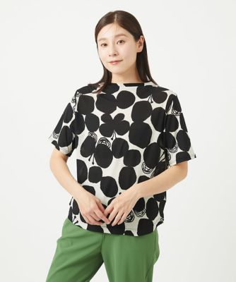 ＜GIANNI LO GIUDICE (Women)＞［洗える・日本製］コットンガーゼフライスドットバタフライカットソー