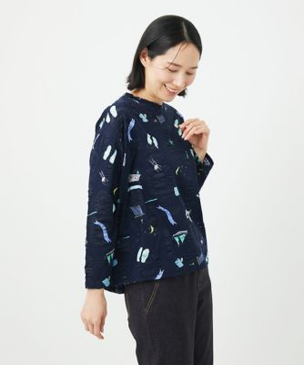 ジャンニ・ロ・ジュディチェ（GIANNI LO GIUDICE）/[日本製]バスルームリップルプリントカットソー 洗える・日本製］バスルームリップルプリントカットソー | GIANNI LO