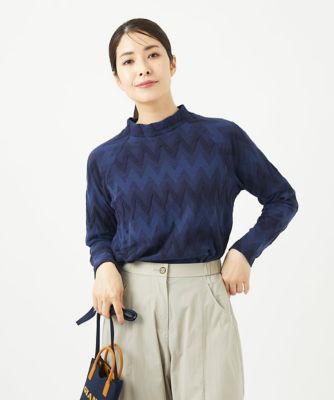［洗える・日本製］ヤバネジャガードカットソー