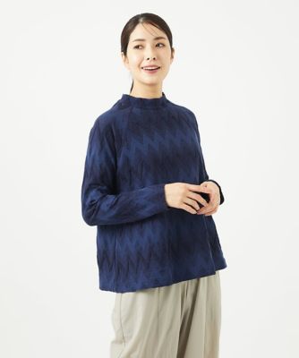 ［洗える・日本製］ヤバネジャガードカットソー