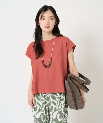 ＜GIANNI LO GIUDICE (Women)＞［洗える］クールローレルノースリーブカットソー