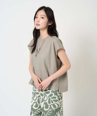 カットソー(半袖/袖なし) L'Appartement Short sleeve Knit Pullover サマーニットソーレイヤードヘンリー半袖T | COLONY 2139(コロニー