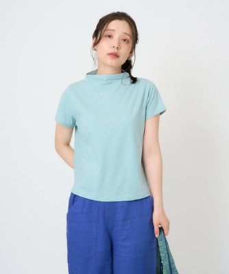 洗える・日本製］綿麻ボトルネック天竺カットソー | GIANNI LO GIUDICE