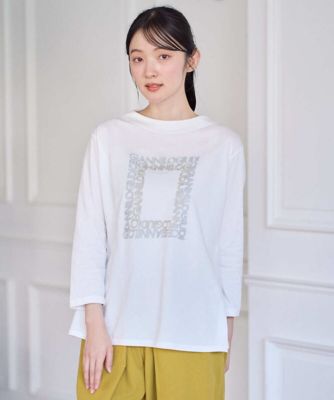 ＜GIANNI LO GIUDICE (Women)＞［洗える・日本製］ハイゲージ天竺カットソー