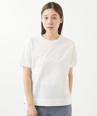 GIANNI LO GIUDICE (Women)/ジャンニロジュディチェ [洗える]シルケットカノコ半袖プルオーバーカットソー