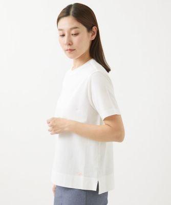 ［洗える］シルケットカノコ半袖プルオーバーカットソー