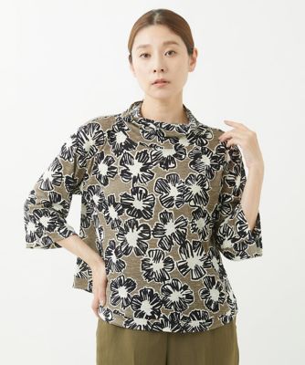 GIANNI LO GIUDICE (Women)/ジャンニロジュディチェ [洗える・日本製]アイアスフラワープリントカットソー