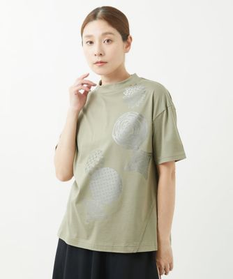 ［洗える・日本製］シルケット天竺プリントカットソー