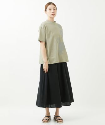 ［洗える・日本製］シルケット天竺プリントカットソー