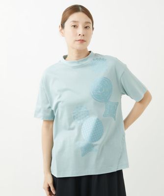 ［洗える・日本製］シルケット天竺プリントカットソー