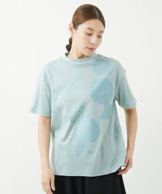 ［洗える・日本製］シルケット天竺プリントカットソー