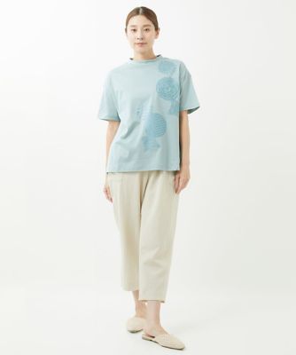［洗える・日本製］シルケット天竺プリントカットソー