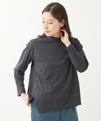 ［洗える］天竺イレギュラーヘムカットソー