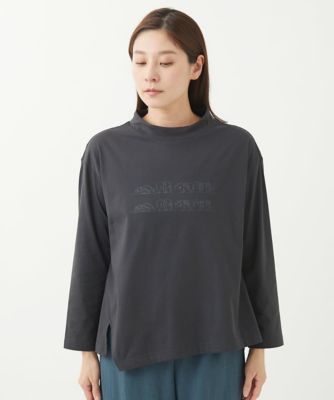 ［洗える］天竺イレギュラーヘムカットソー