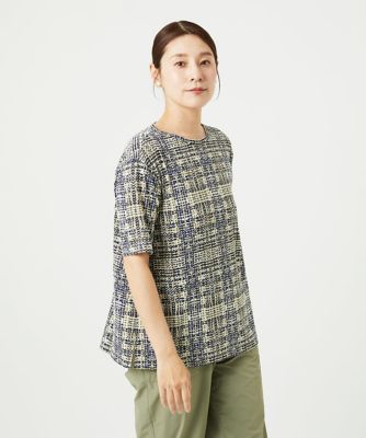 GIANNI LO GIUDICE (Women)/ジャンニロジュディチェ [接触冷感・洗える]ジオメトリックプリントカットソープルオーバー