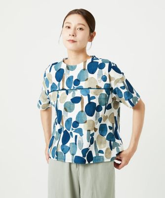 ＜GIANNI LO GIUDICE (Women)＞［洗える・日本製］マッシュルームプリントカットソープルオーバー