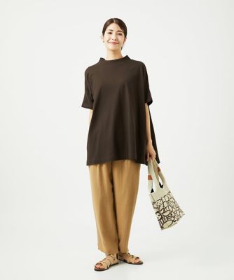 接触冷感・洗える・日本製］クールローレルスカイコットチュニック