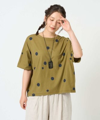 洗える・日本製］抜染ドットカットソー | GIANNI LO GIUDICE (Women
