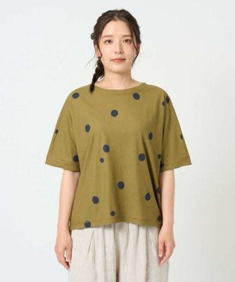洗える・日本製］抜染ドットカットソー | GIANNI LO GIUDICE (Women