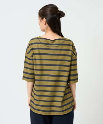 洗える・日本製］抜染ボーダーカットソー | GIANNI LO GIUDICE (Women
