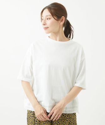 ＜GIANNI LO GIUDICE (Women)＞［洗える］ウォッシャブルリネンＴブラウス