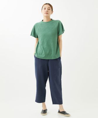 ［洗える・日本製］フラワージャガードカットソー