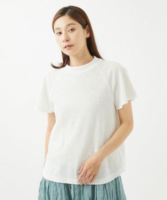 GIANNI LO GIUDICE (Women)/ジャンニロジュディチェ ［洗える・日本製］フラワージャガードカットソー