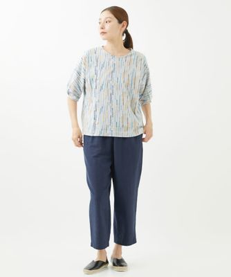 ［洗える］テンテン柄プリント５分袖カットソー