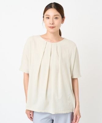GIANNI LO GIUDICE (Women)/ジャンニロジュディチェ [洗える]ビワコットンチュニックカットソー