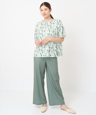 ［洗える・日本製］クレセントプリントカットソー