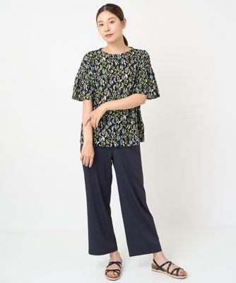 ［洗える・日本製］クレセントプリントカットソー