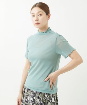 ［洗える・日本製］ナイロンチュールカットソー