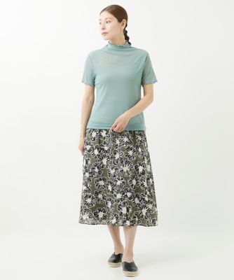 ［洗える・日本製］ナイロンチュールカットソー