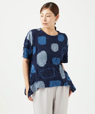 Na+H フリルカットソー セール】 【洗濯機可】ストレッチピケフリルTシャツ