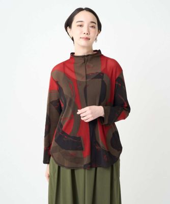 GIANNI LO GIUDICE (Women)/ジャンニロジュディチェ [洗える・日本製]サモーラチュールビッグサークルチュニック 05レッド トップス【三越伊勢丹/公式】