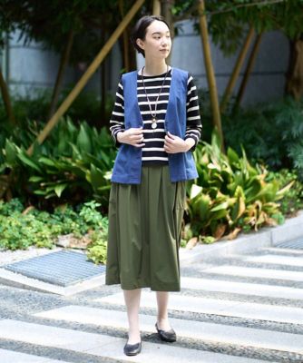 洗える・日本製］抜染ボーダープリントカットソー | GIANNI LO GIUDICE