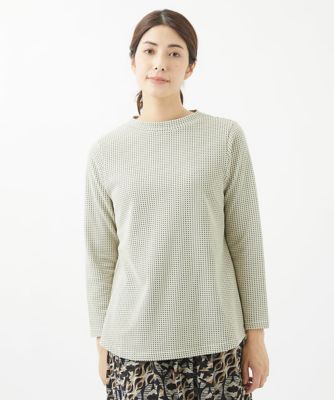 GIANNI LO GIUDICE (Women)/ジャンニロジュディチェ [洗える・日本製]ハニカムジャガードプルオーバー