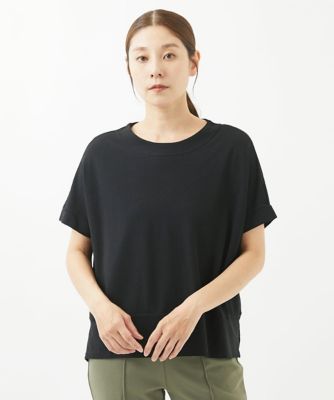 ［洗える］綿強撚天竺カットソープルオーバー