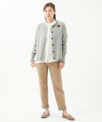 ［洗える・日本製］コットンポンチプリントパンツ