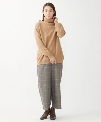 ［日本製］ガンクラブチェック柄ワイドパンツ