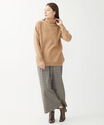 ［日本製］ガンクラブチェック柄ワイドパンツ