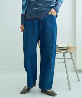 新品未使用　Hyein Seo FW 2023 ヴィンテージウォッシュ パンツ 洗える］バイオウォッシュデニムパンツ | GIANNI LO GIUDICE (Women