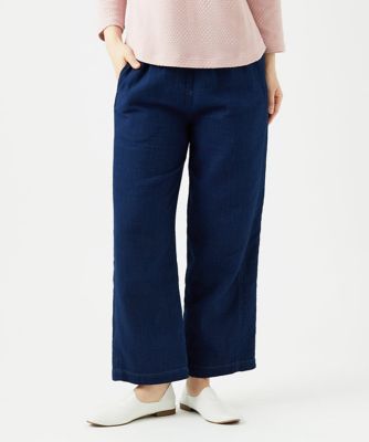 ＜GIANNI LO GIUDICE (Women)＞［洗える］二重織ガーゼデニム製品染めパンツ