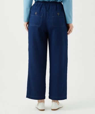 洗える］二重織ガーゼデニム製品染めパンツ | GIANNI LO GIUDICE