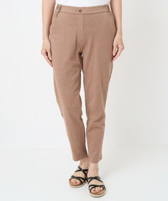 ＜GIANNI LO GIUDICE (Women)＞［日本製］スラブストレッチ天竺パンツ